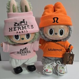 Labubu Luxury Fashion Logo Outfits & Clothes - Dolls not included